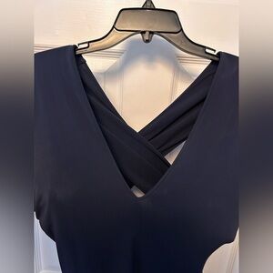 Ralph Lauren black label navy crepe sheath dress - Size 8…‍‍‍‍